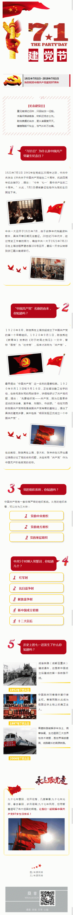 “7月1日”为什么是中国共产党诞生纪念日党政风格模板红色