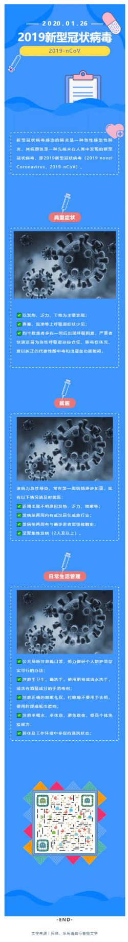 武汉新型冠状病毒肺炎微信模板公众号推送文章素材推文
